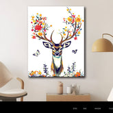Painting by Numbers Deer Flower Antlers